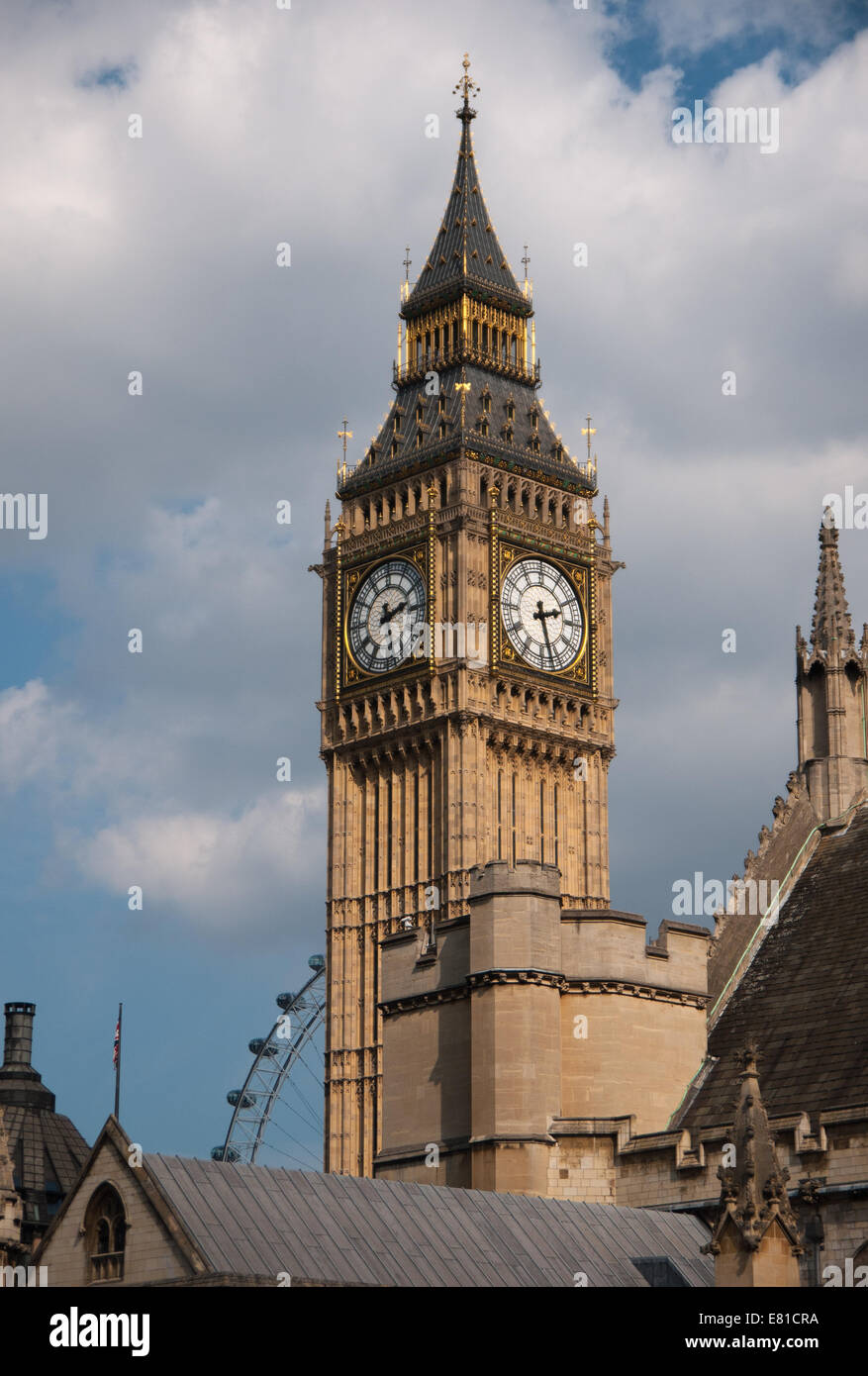 Big Ben, Elizabeth Tower, Palace of Westminster, London, UK Stock Photo