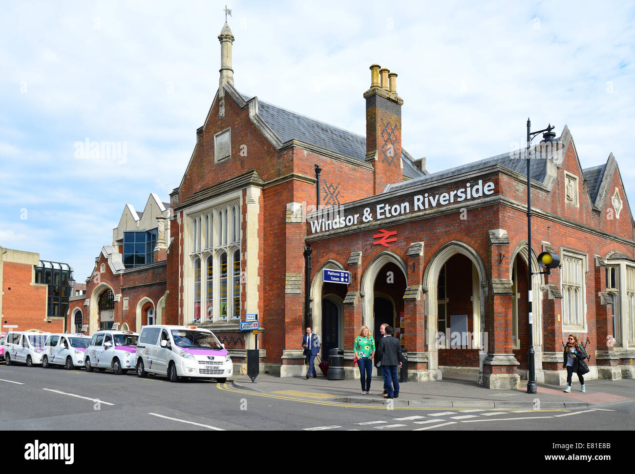Windsor & Eton Riverside Railway Station, Datchet Road, Windsor, Berkshire, England, United Kingdom Stock Photo