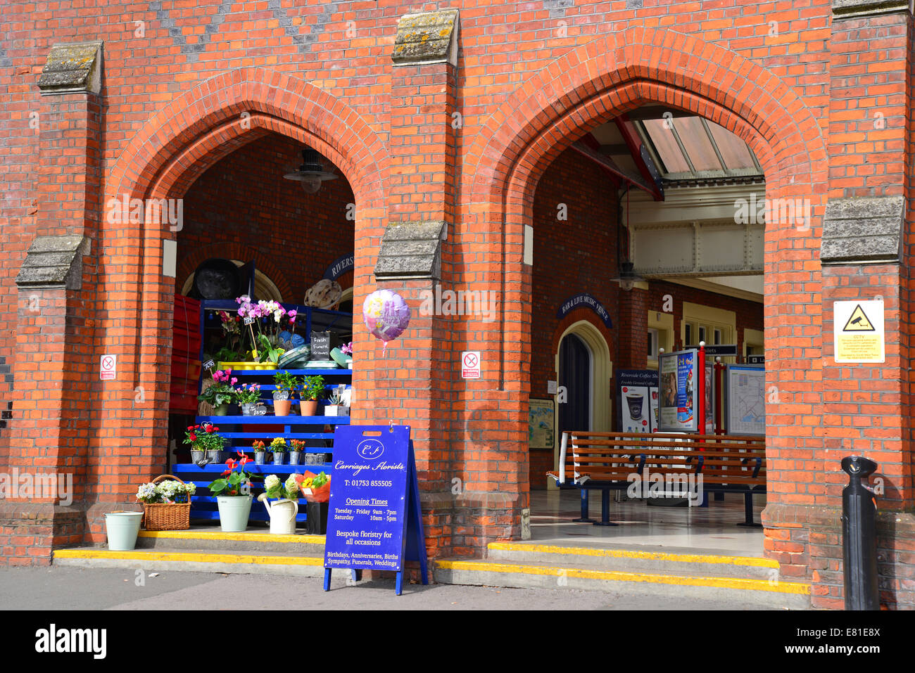 Side entrance, Windsor & Eton Riverside Railway Station, Datchet Road, Windsor, Berkshire, England, United Kingdom Stock Photo
