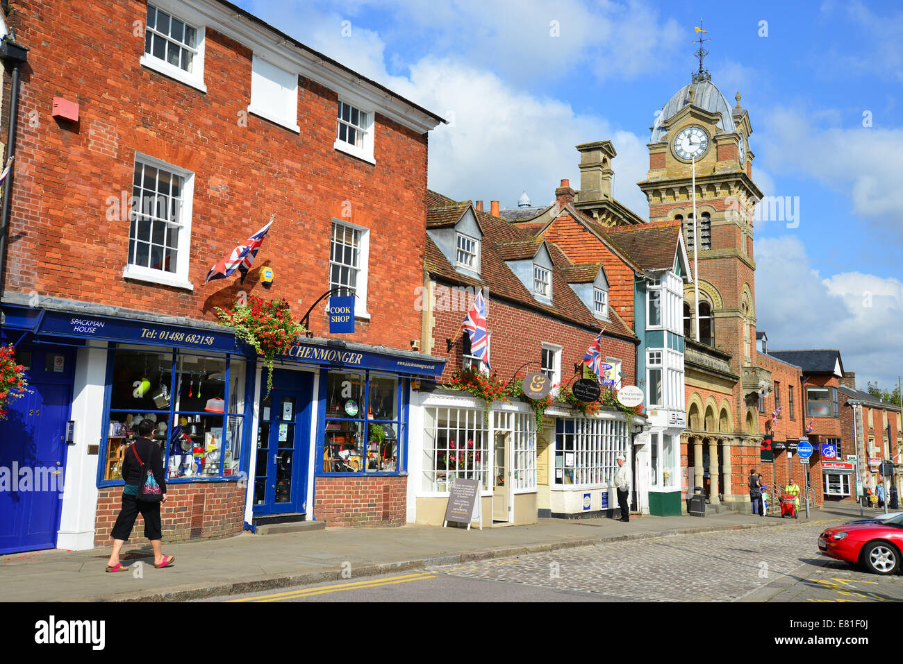 High Street, Hungerford, Berkshire, England, United Kingdom Stock Photo ...