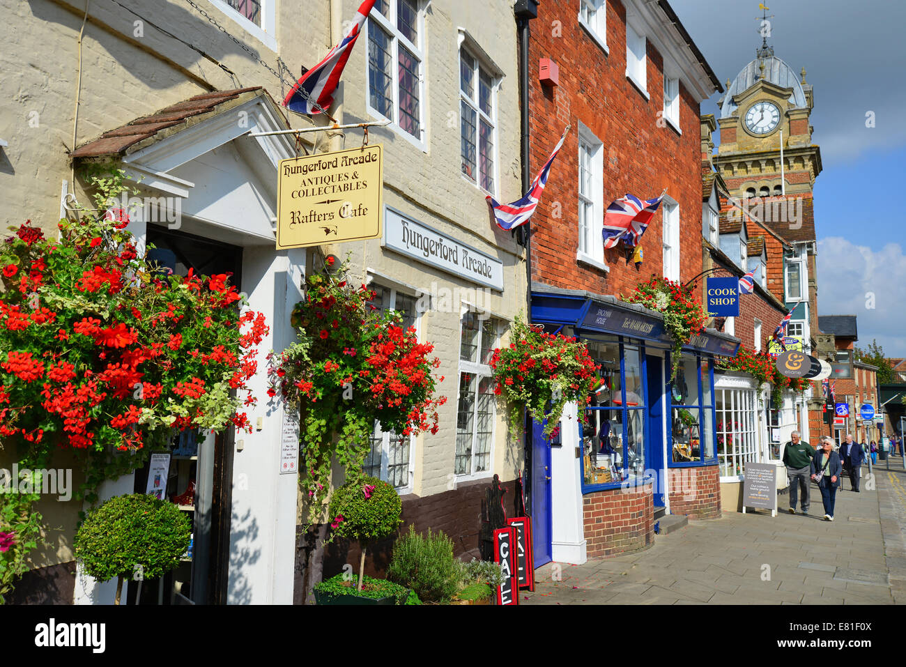 High Street, Hungerford, Berkshire, England, United Kingdom Stock Photo