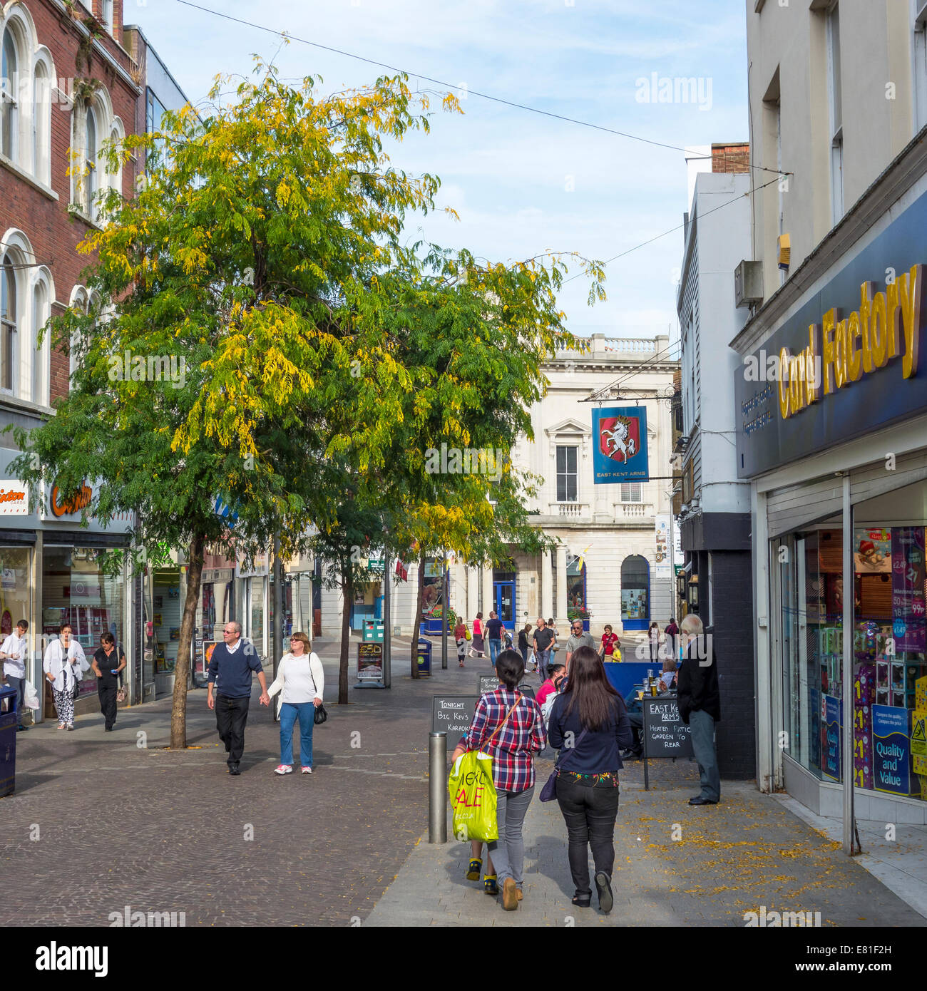 High Street Sandgate Road Folkestone Kent Stock Photo Alamy