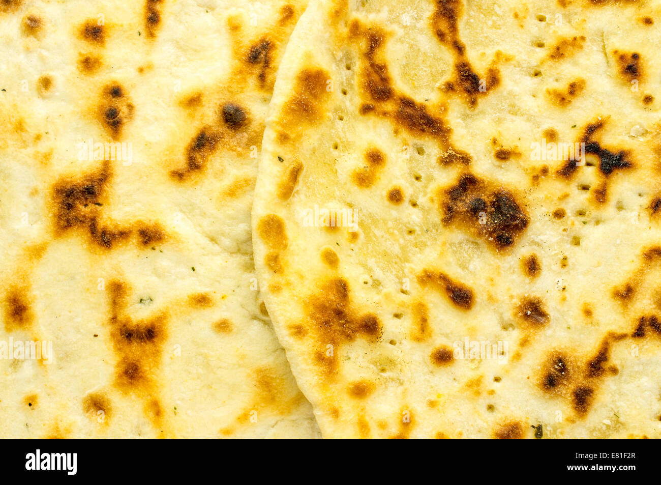Pita bread, flat bread, pita, tortilla closeup for background Stock