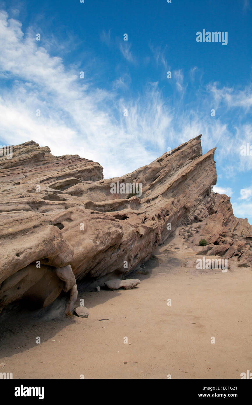 Rock formation at Agua Dulce Canyon Park, CA, 2014. Stock Photo
