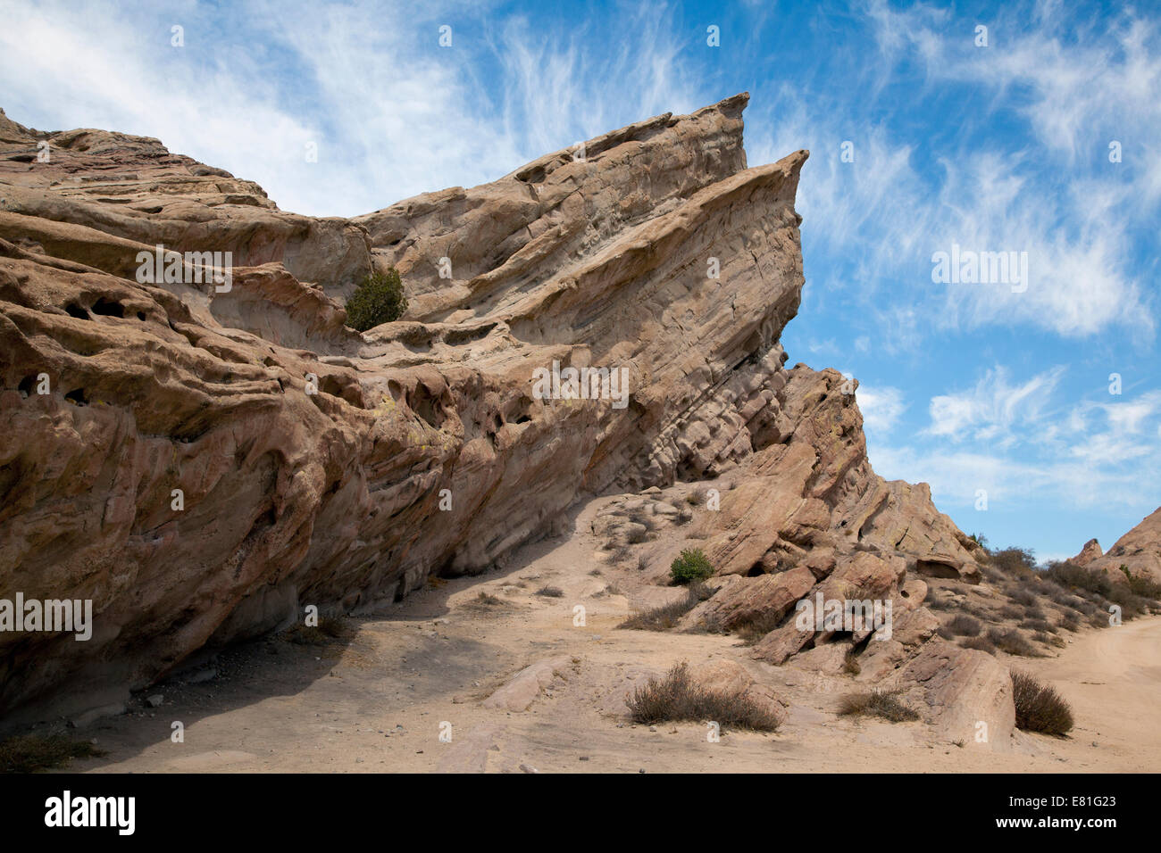 Rock formation at Agua Dulce Canyon Park, CA, 2014 Stock Photo Alamy