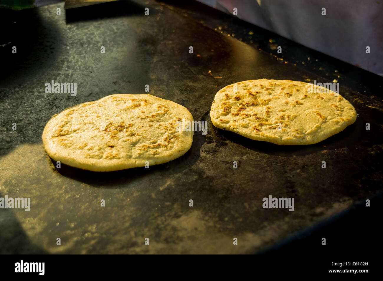 making typical tortillas from guatemala Stock Photo Alamy