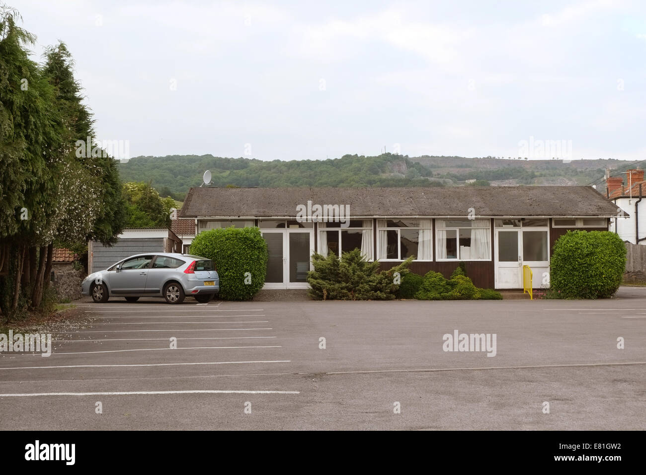 Catholic Church hall and car park in Cheddar, June 2014 Stock Photo Alamy