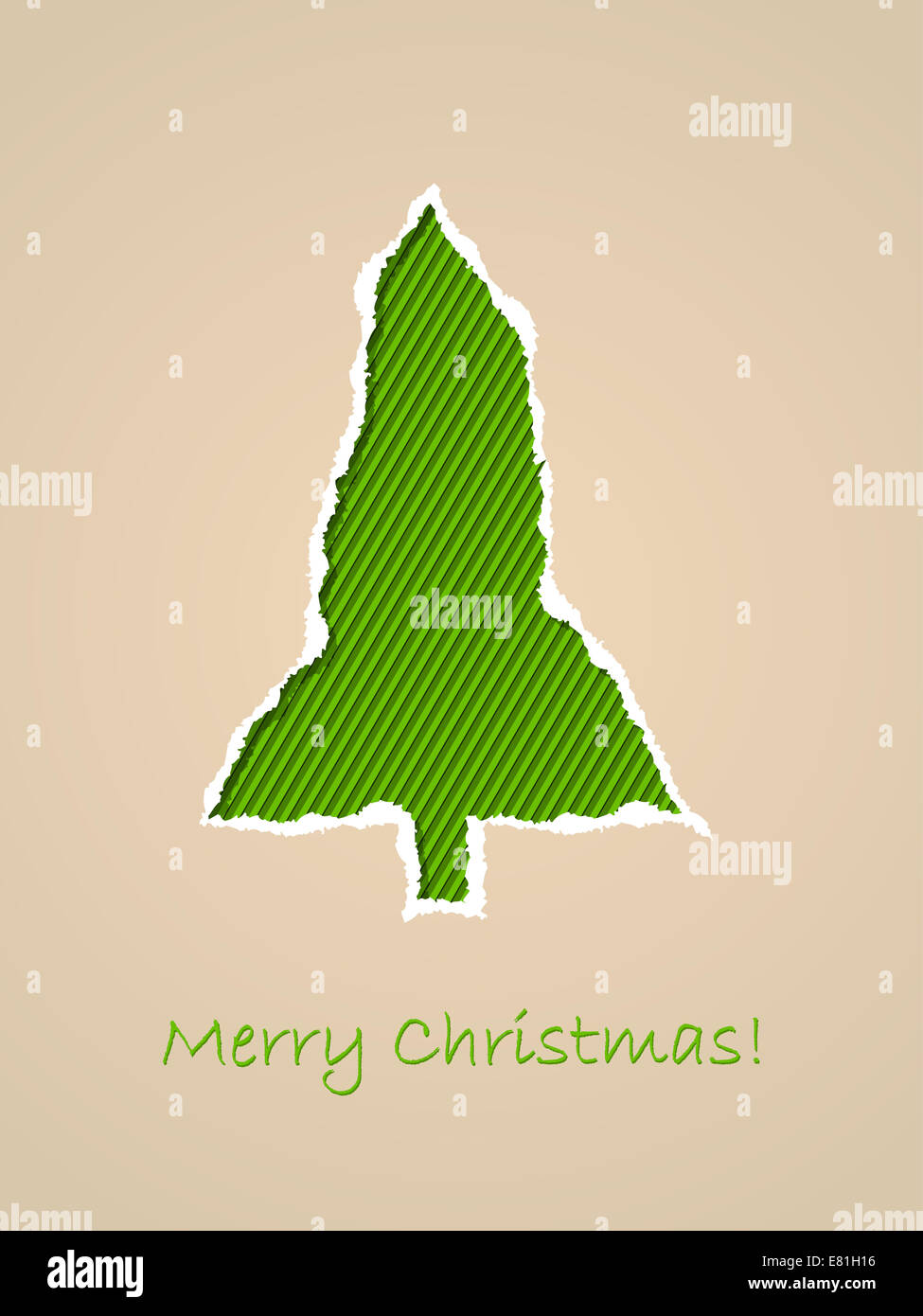 Christmas greeting card design with ripped paper Stock Photo - Alamy