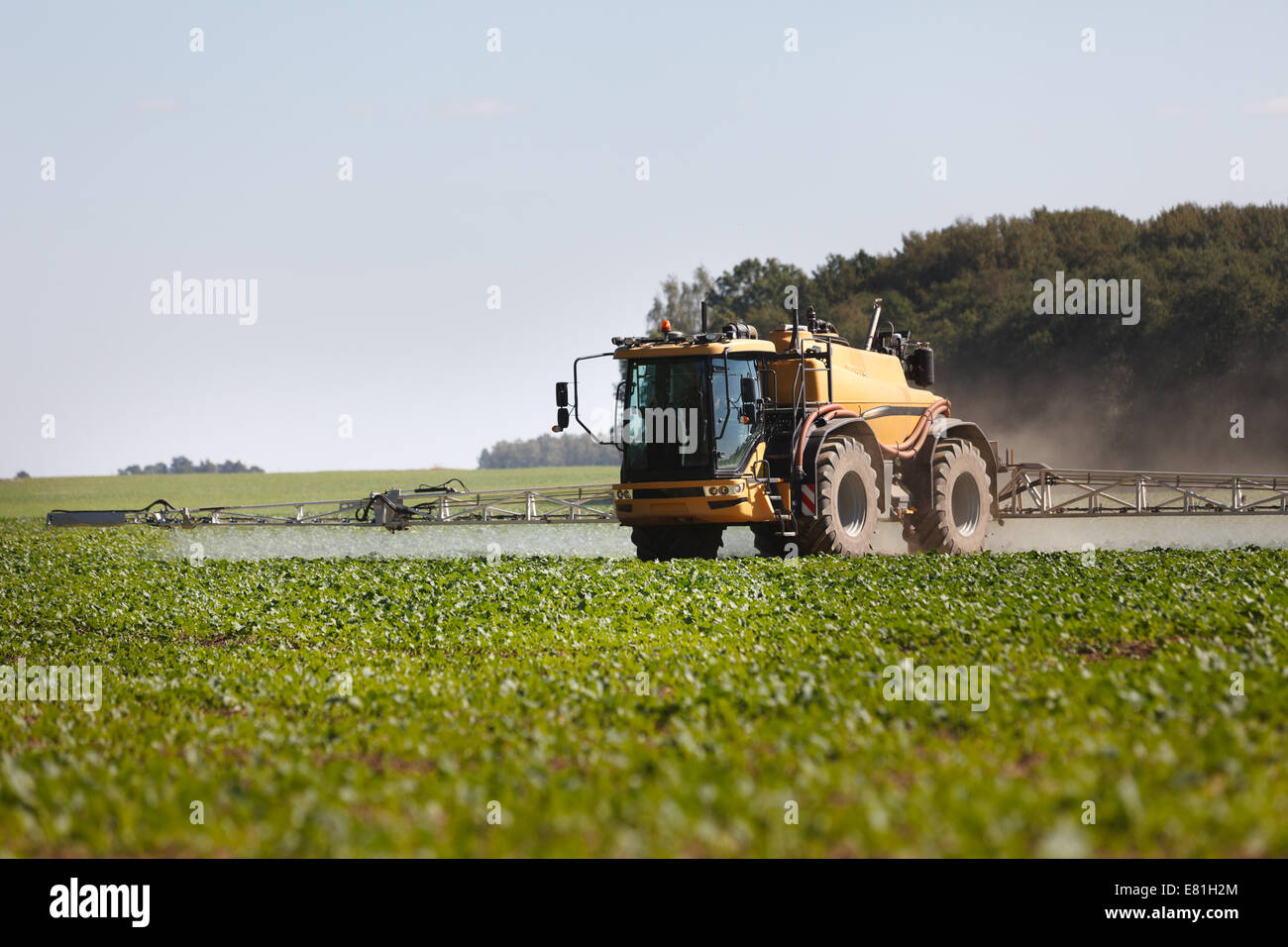 Tractor pesticide fungicide insecticide sprayer Stock Photo