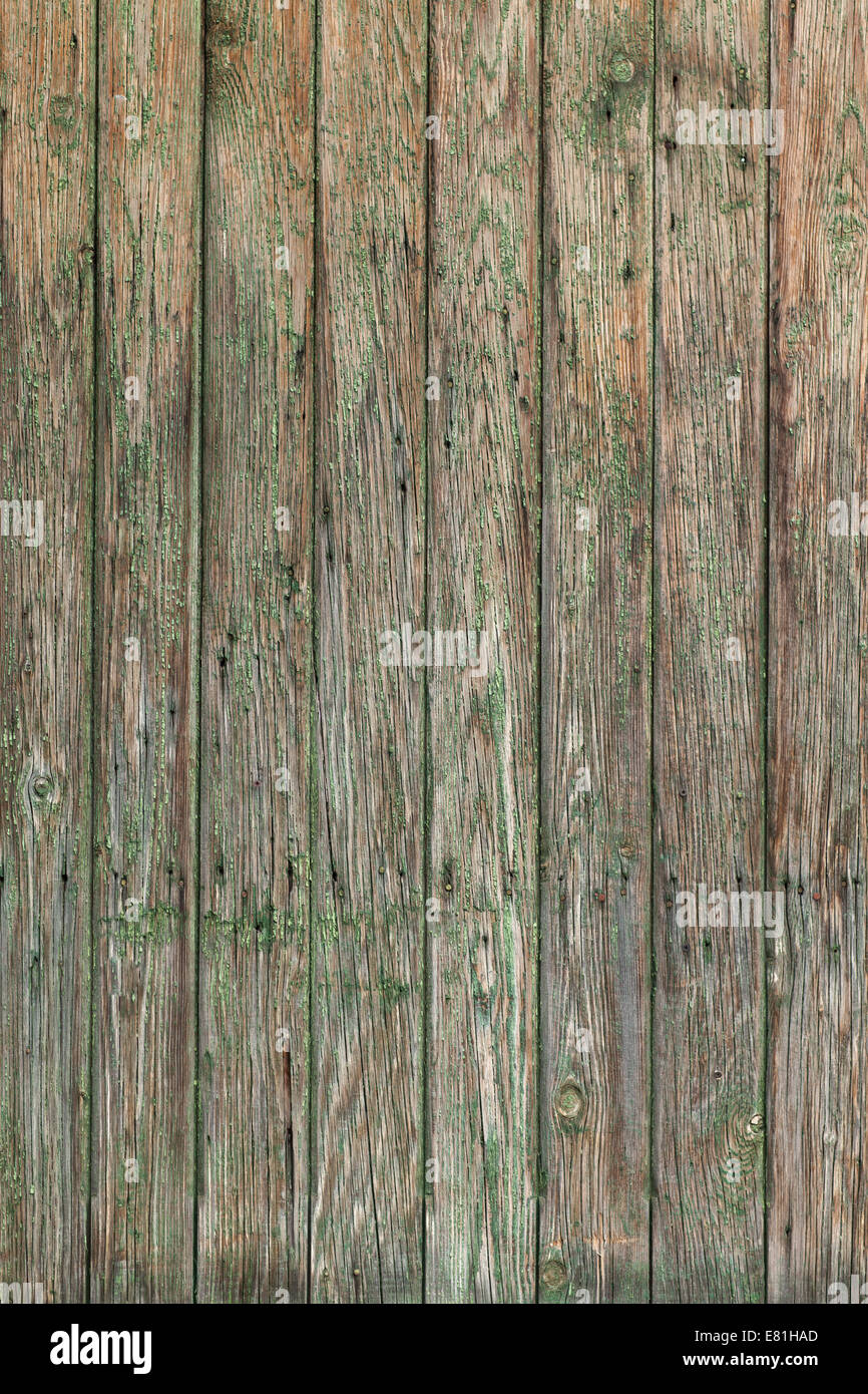 Old wooden fence with peeling green paint Stock Photo - Alamy