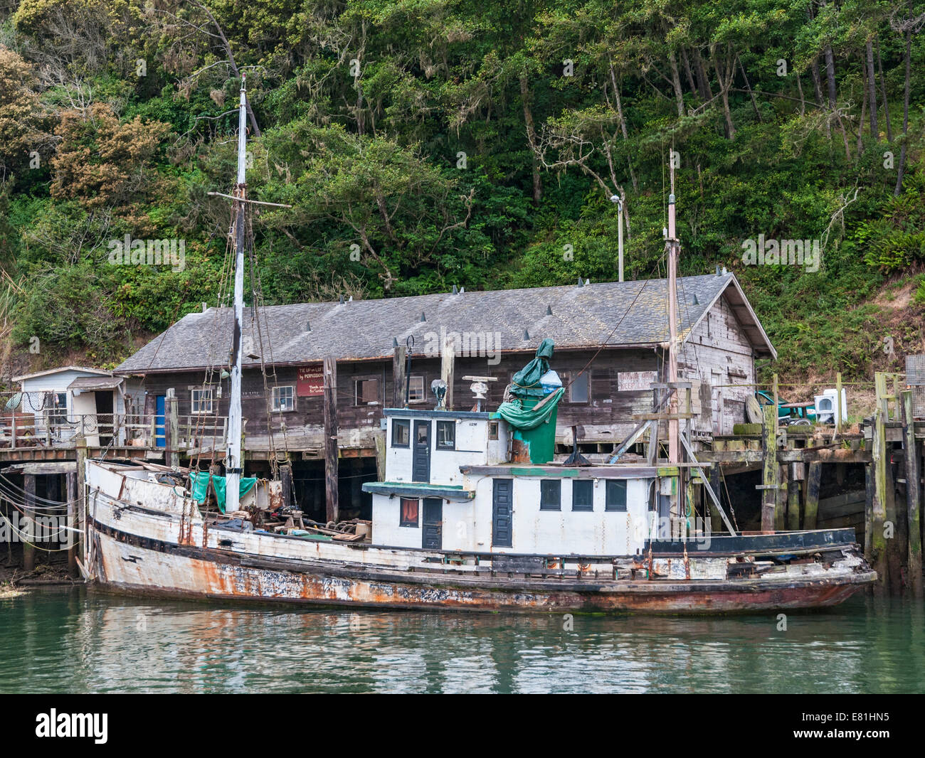 Old commercial fishing boat hi-res stock photography and images - Alamy