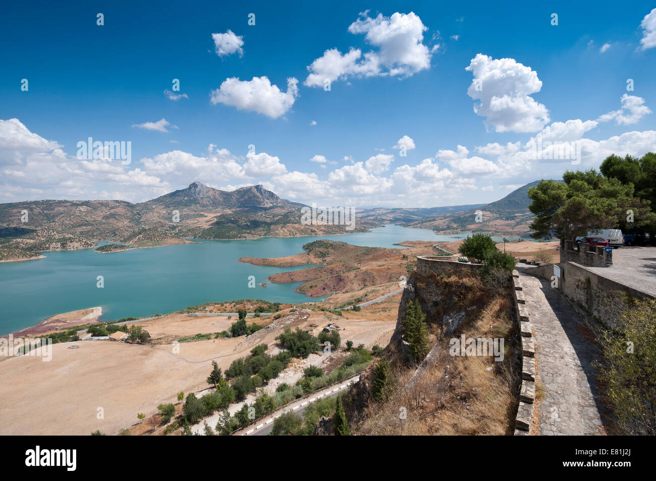 Views of Zahara – El Gastor Reservoir, from Zahara de la Sierra town ...