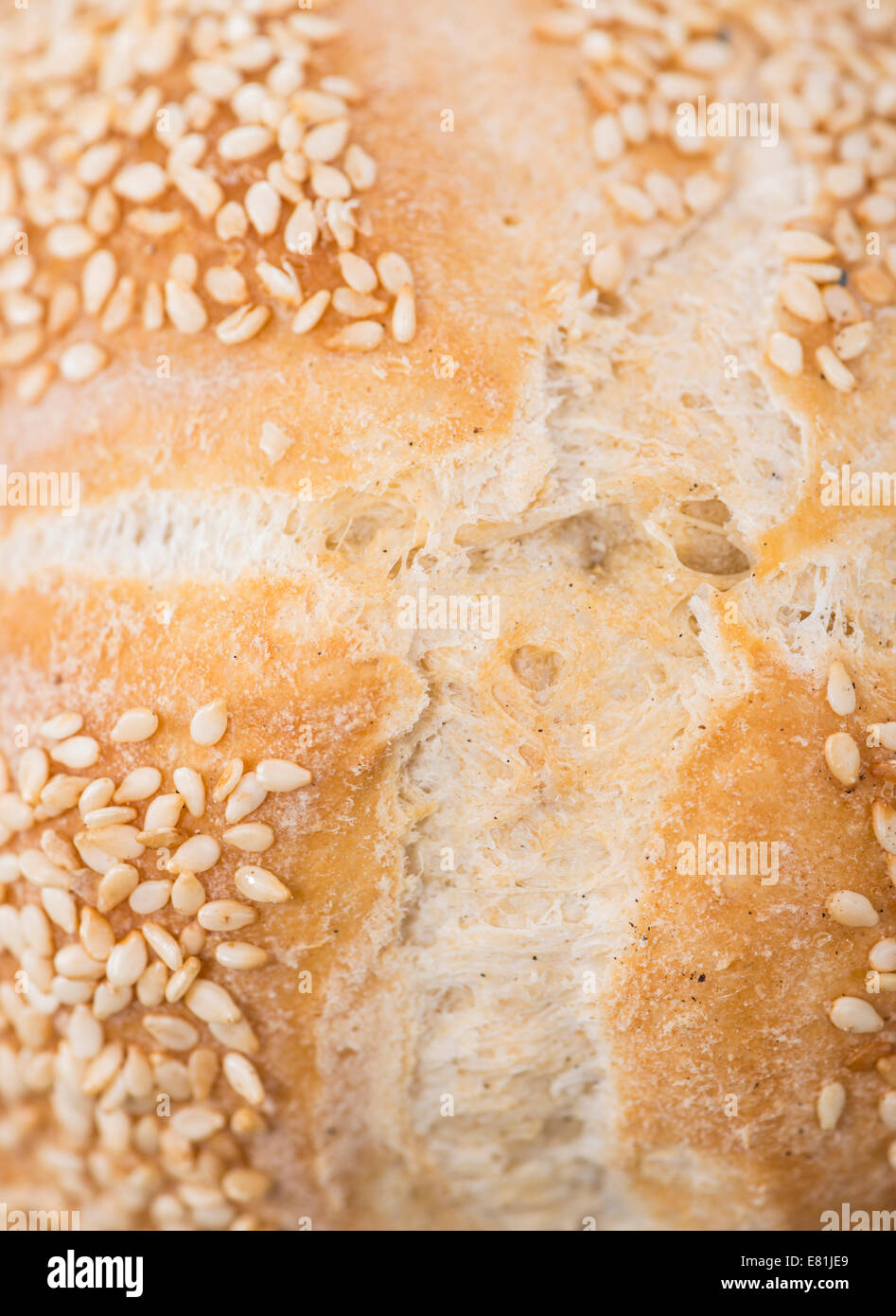 Sesame seed bun close up hires stock photography and images Alamy