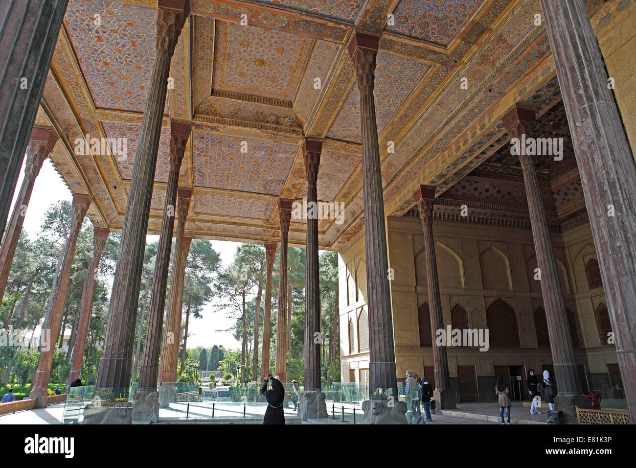 Open talar, Chehel Sotun Palace, Isfahan, Isfahan, Persia Province