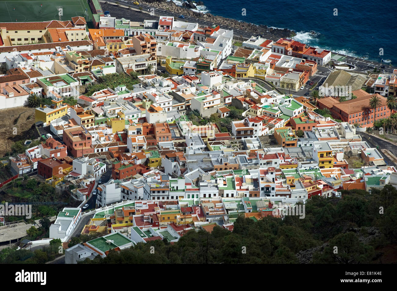 Town of Garachico, Tenerife, Canary Islands, Spain Stock Photo
