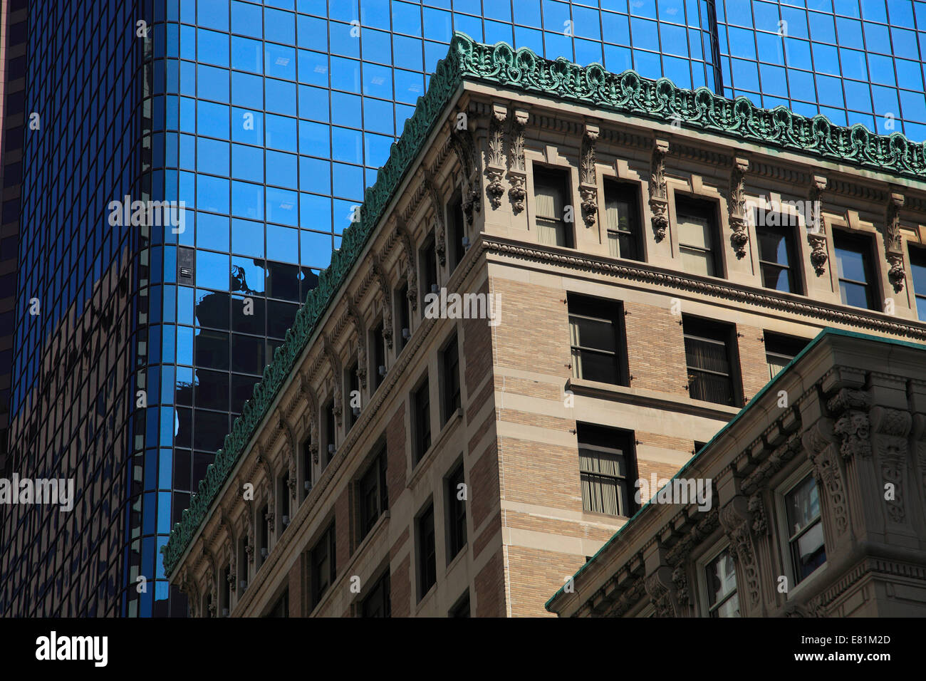 Architecture, Financial District, City Boston, Massachusetts, New England, USA, Boston, Massachusetts, United States Stock Photo