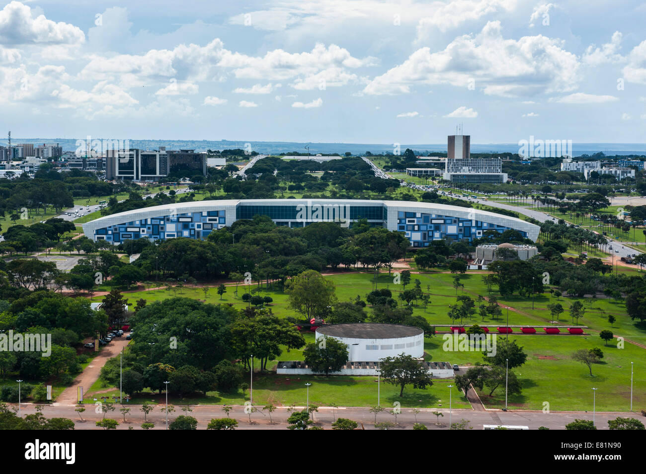 View from the Television Tower over Brasília, Brazil Stock Photo