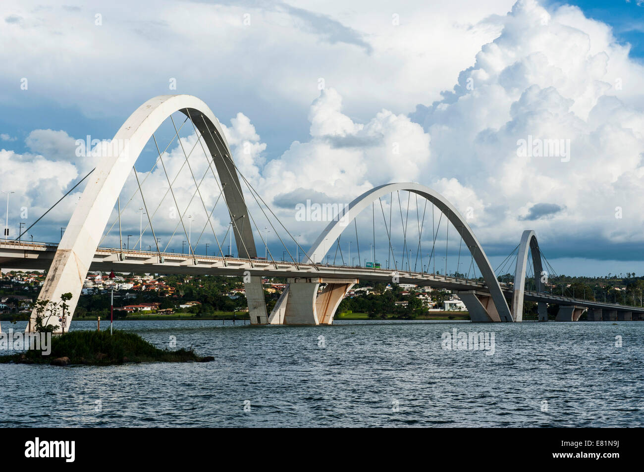 Juscelino Kubitschek Bridge, Brasília, Brazil Stock Photo