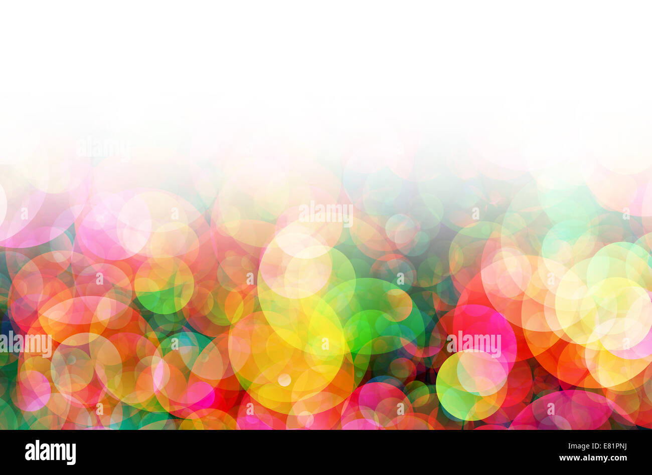 abstract background with colourful circles Stock Photo
