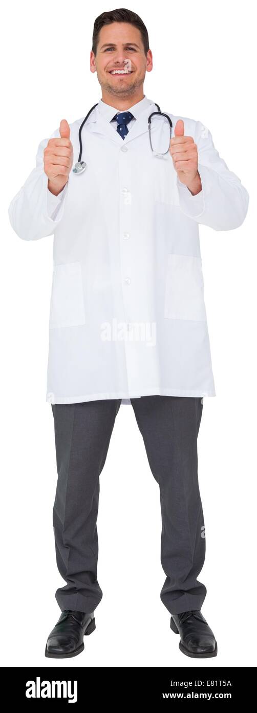 Doctor showing thumbs up hi-res stock photography and images - Alamy