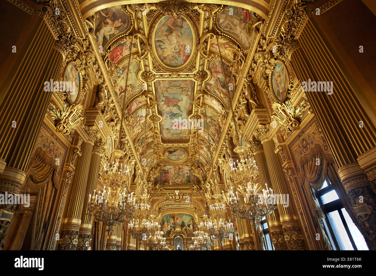 Opera Garnier interior in Paris, France Stock Photo