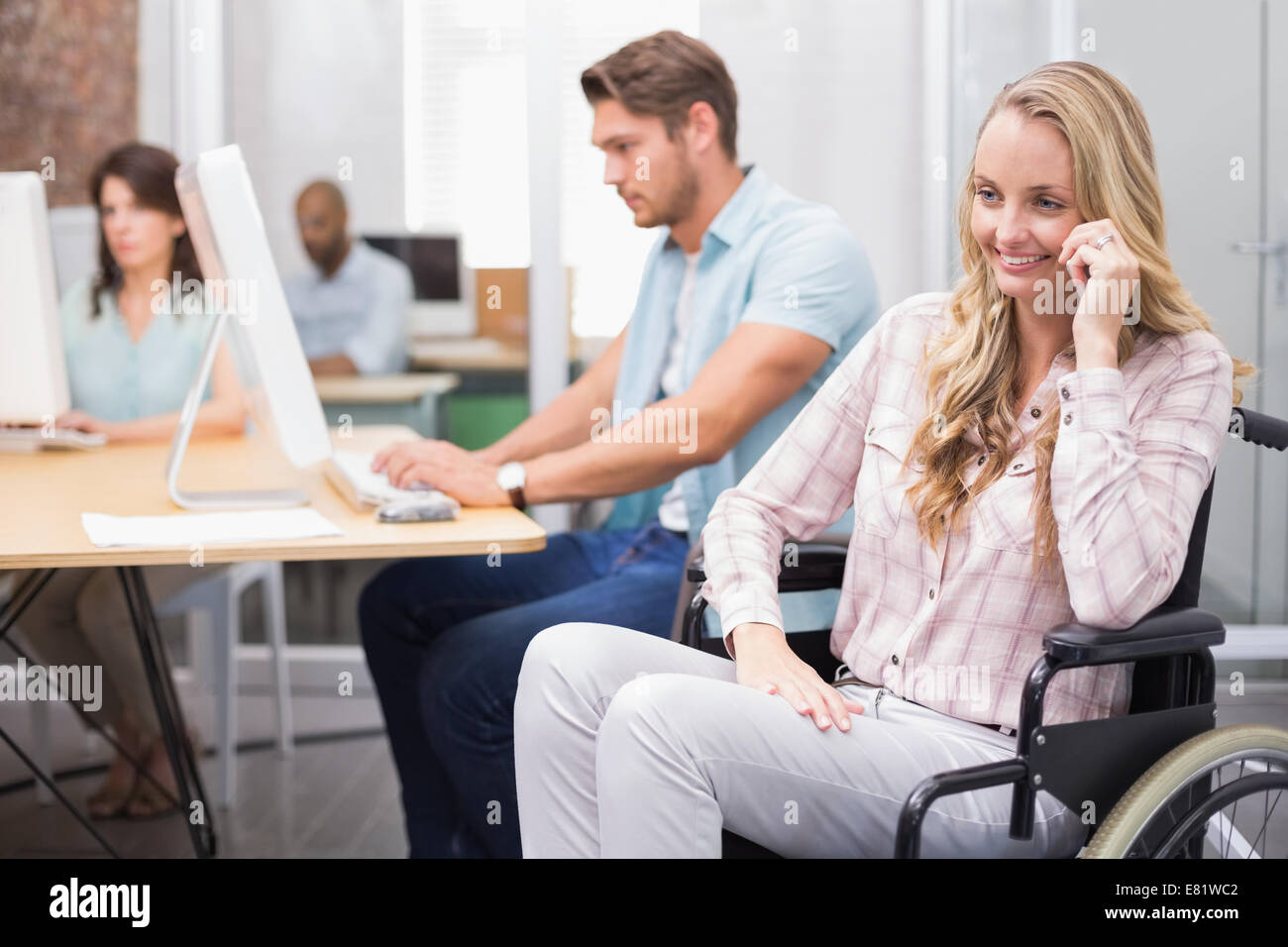 Wheelchair In Front Desk Stock Photos Wheelchair In Front Desk