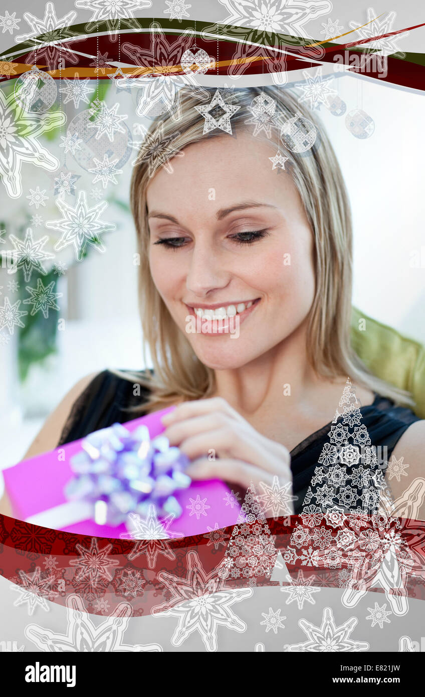 Woman opening package not happy hi-res stock photography and images - Alamy