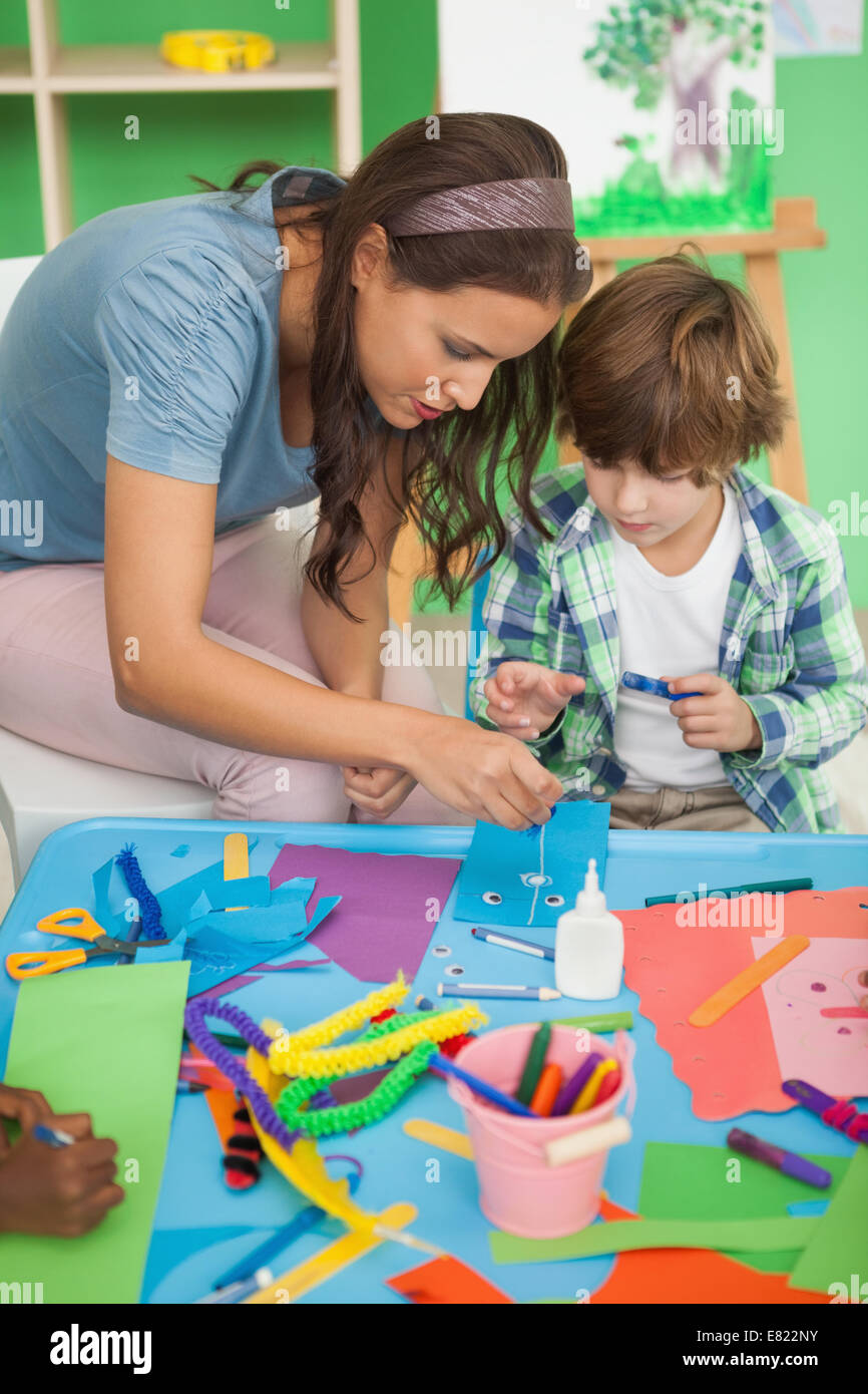 Male school teacher nursery hi-res stock photography and images - Alamy