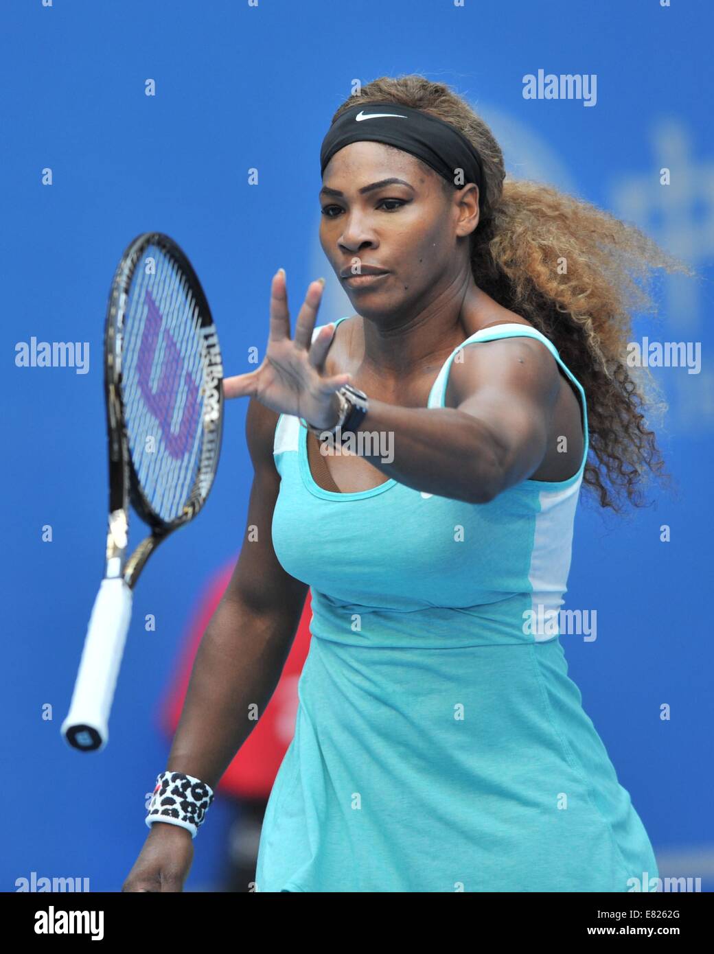 Beijing, China. 29th Sep, 2014. Serena Williams of the United States ...
