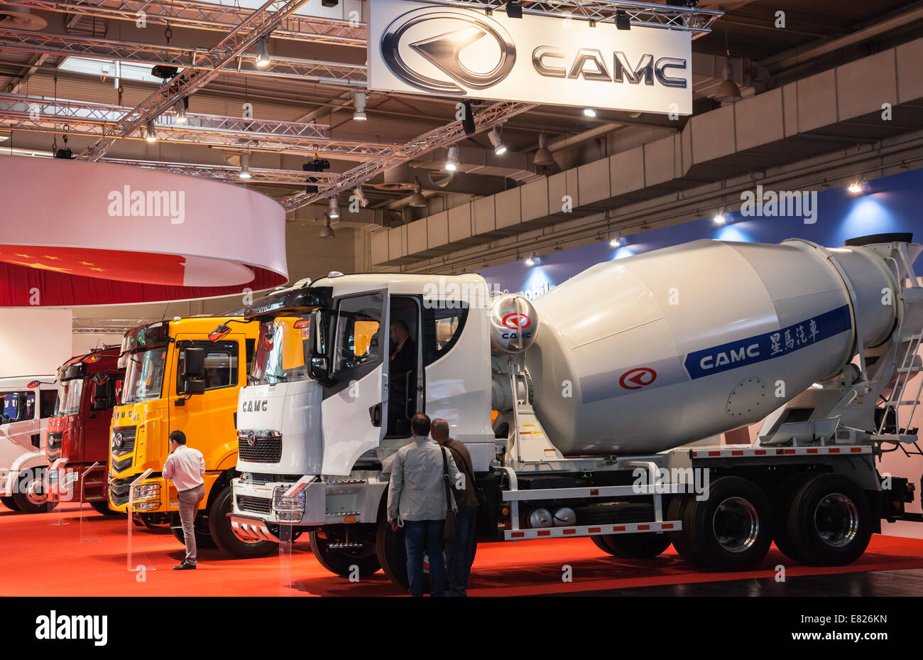 CAMC Chinese Trucks Manufacturer at the 65th IAA Commercial Vehicles fair 2014 in Hannover, Germany Stock Photo