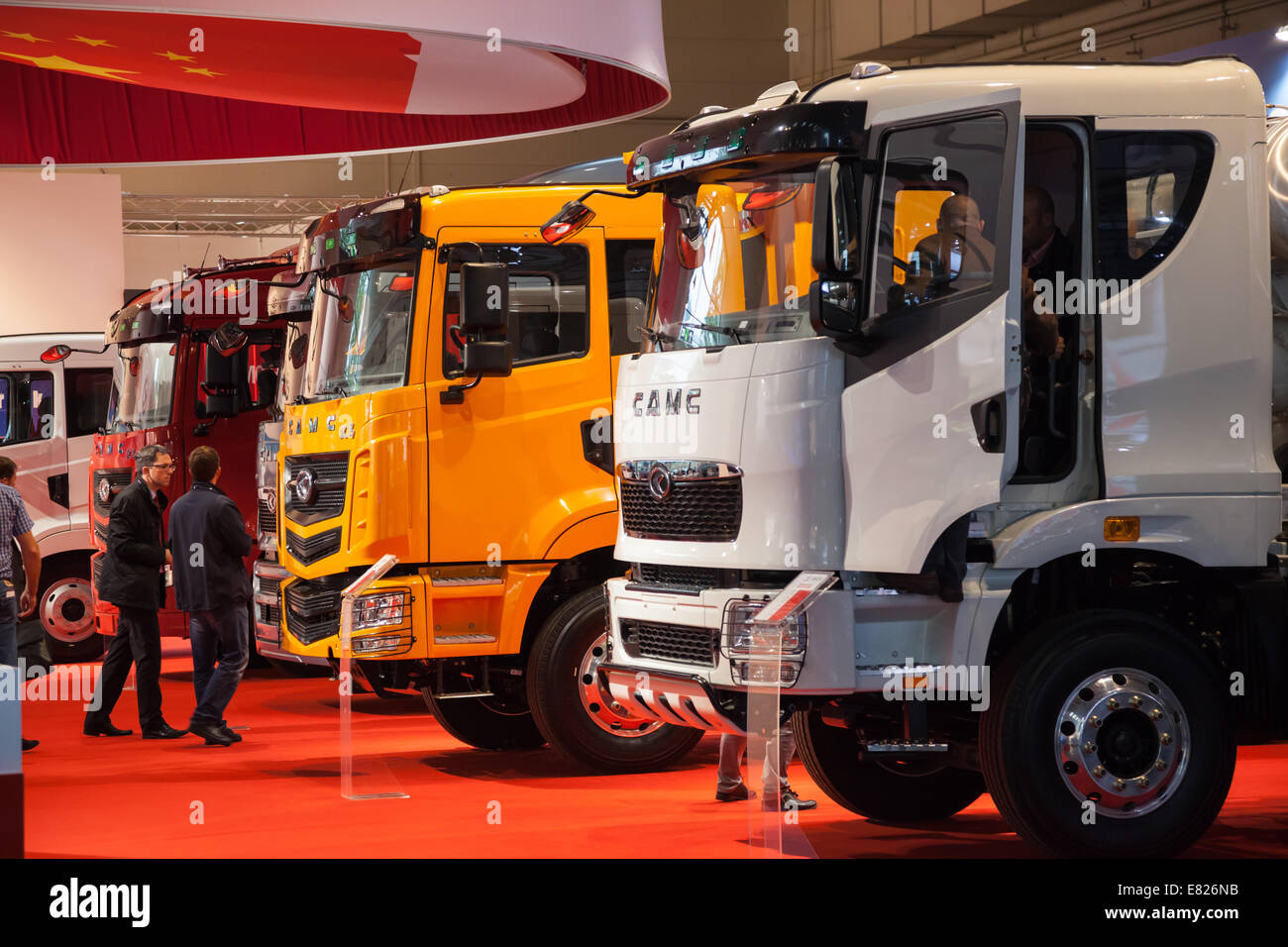 CAMC Chinese Trucks Manufacturer at the 65th IAA Commercial Vehicles fair 2014 in Hannover, Germany Stock Photo