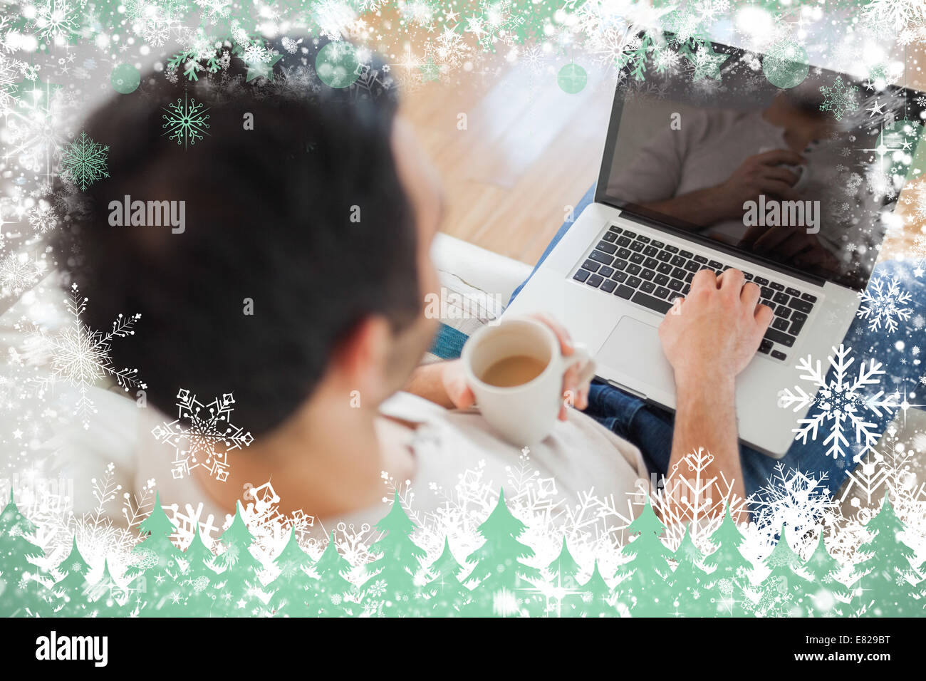 Hot drink man angle cold hi-res stock photography and images - Alamy
