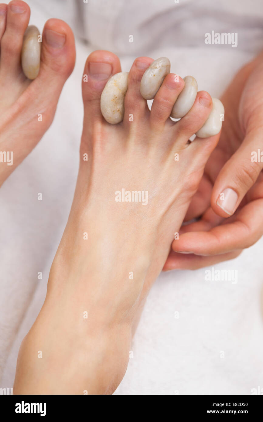 Man getting foot massage hires stock photography and images Alamy