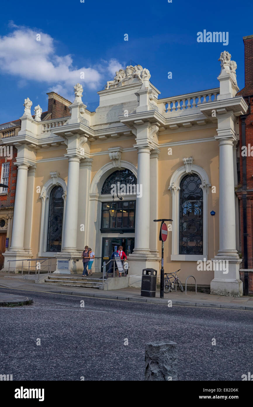 Corn Exchange and public library, Sudbury, Suffolk, UK Stock Photo Alamy