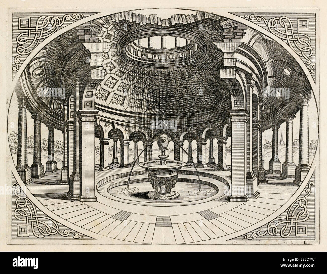 Hans Vredeman de Vries (1527 1607) Dutch Renaissance architect illustration. See description for more information.