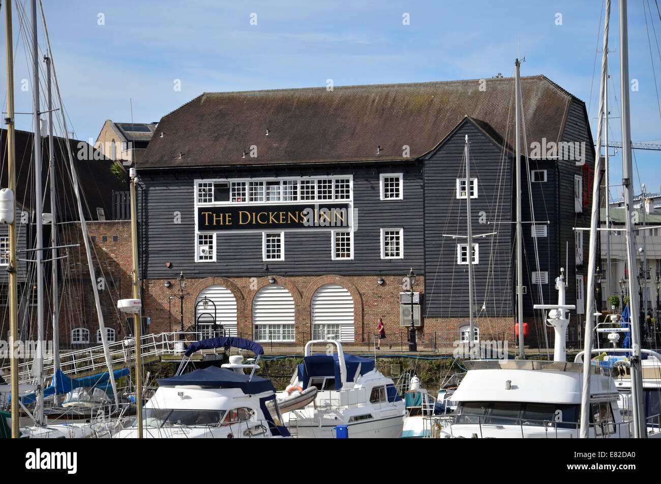 The Dickens Inn public House in St Katherine Dock, London Stock Photo
