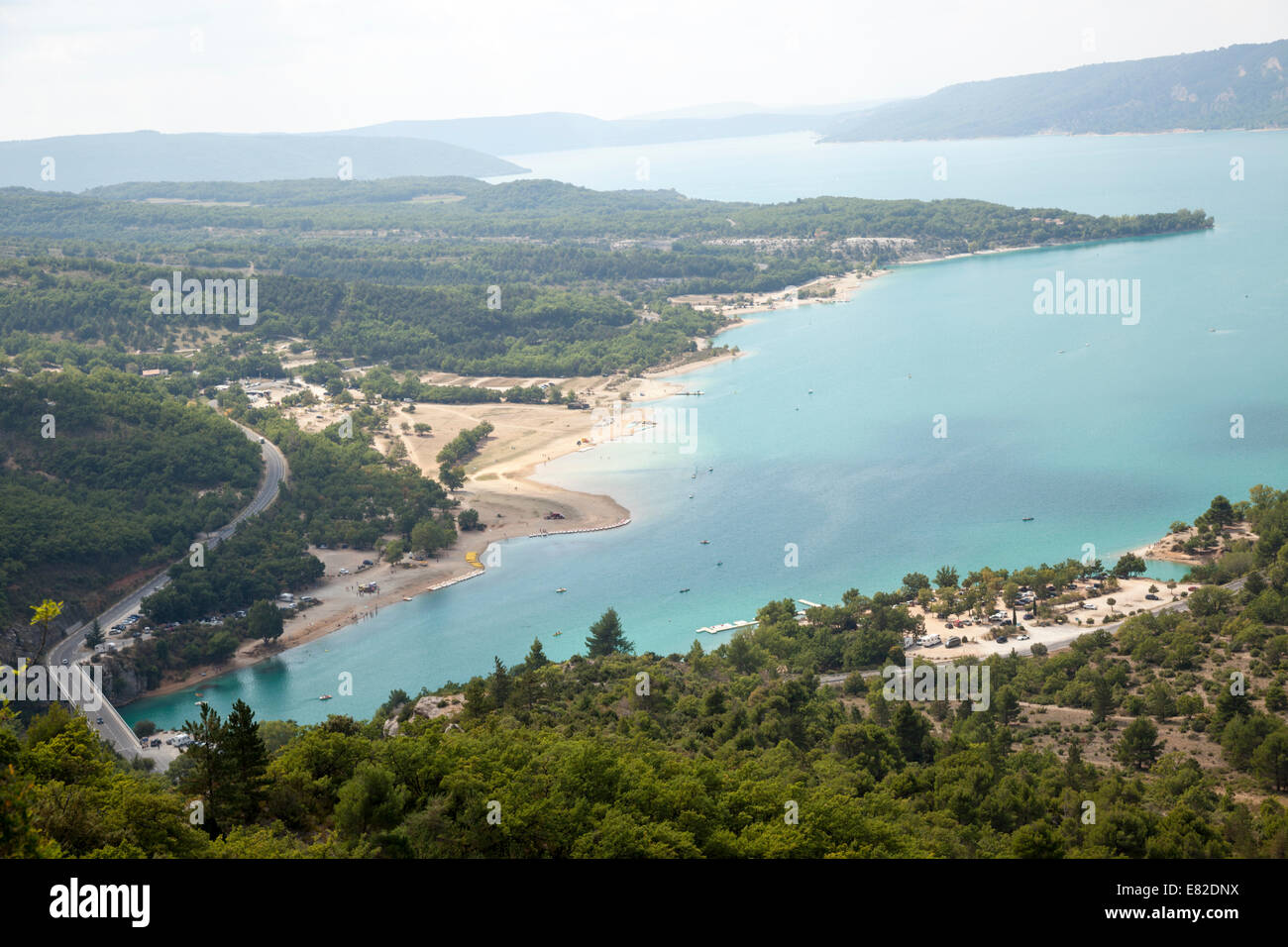 Lake Sainte Croix, at the of the Verdon exit (France). Le lac de