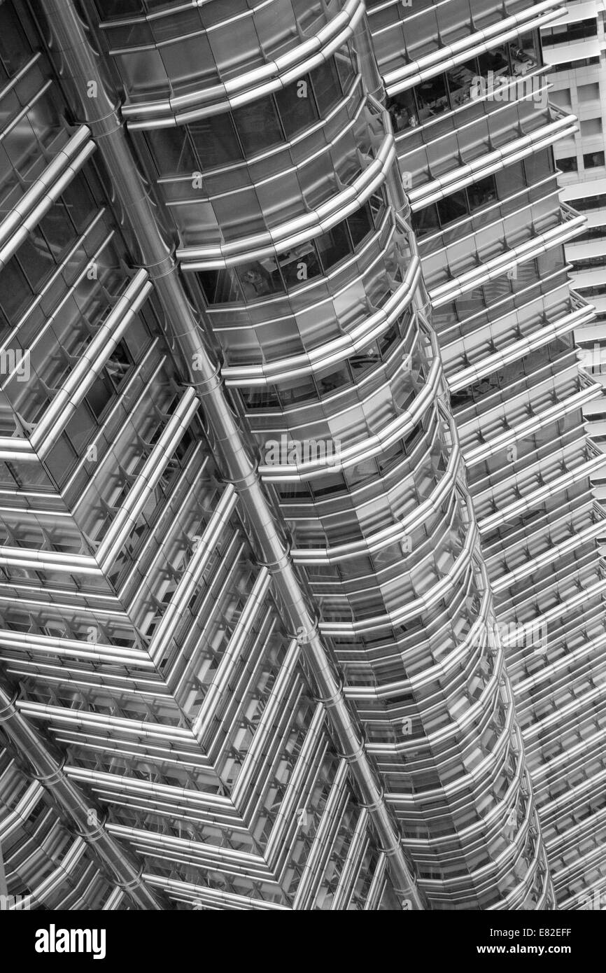 Petronas twin towers Black and White Stock Photos & Images - Alamy