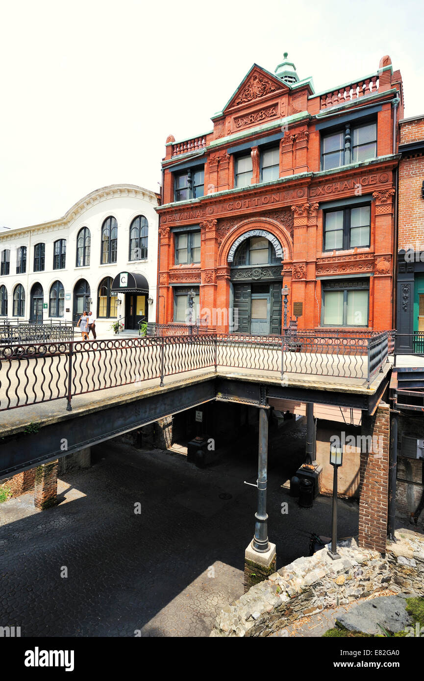 USA, Savannah, Savannah Cotton Exchange building Stock Photo