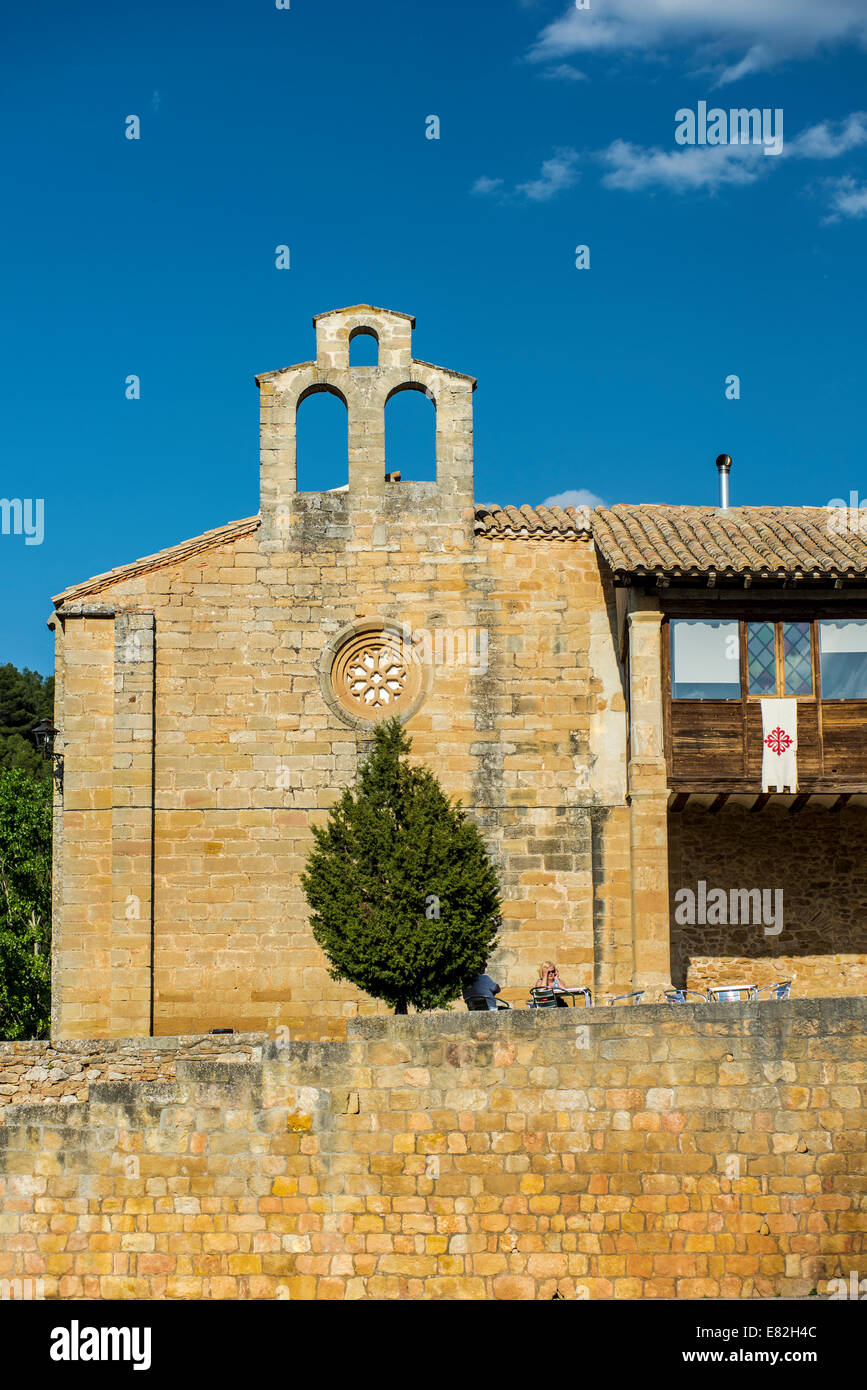 Virgen del Agua hermitage in Peñarroya de Tastavins, Matarranya, Teruel, Aragón, Spain Stock Photo