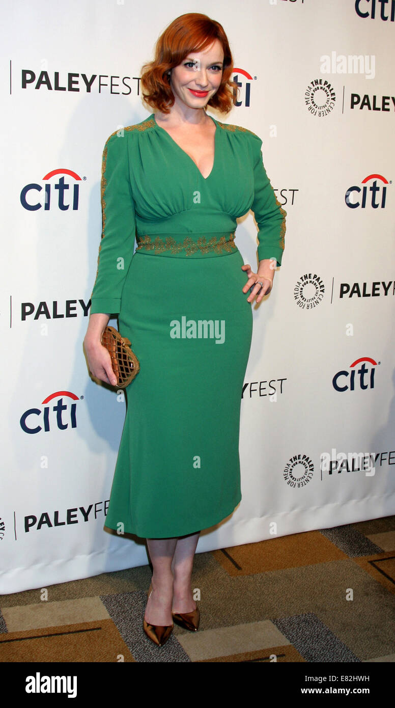 PaleyFEST 2014: 'Mad Men' presentation - Arrivals Featuring: Christina  Hendricks Where: Los Angeles, California, United States When: 22 Mar 2014  Stock Photo - Alamy
