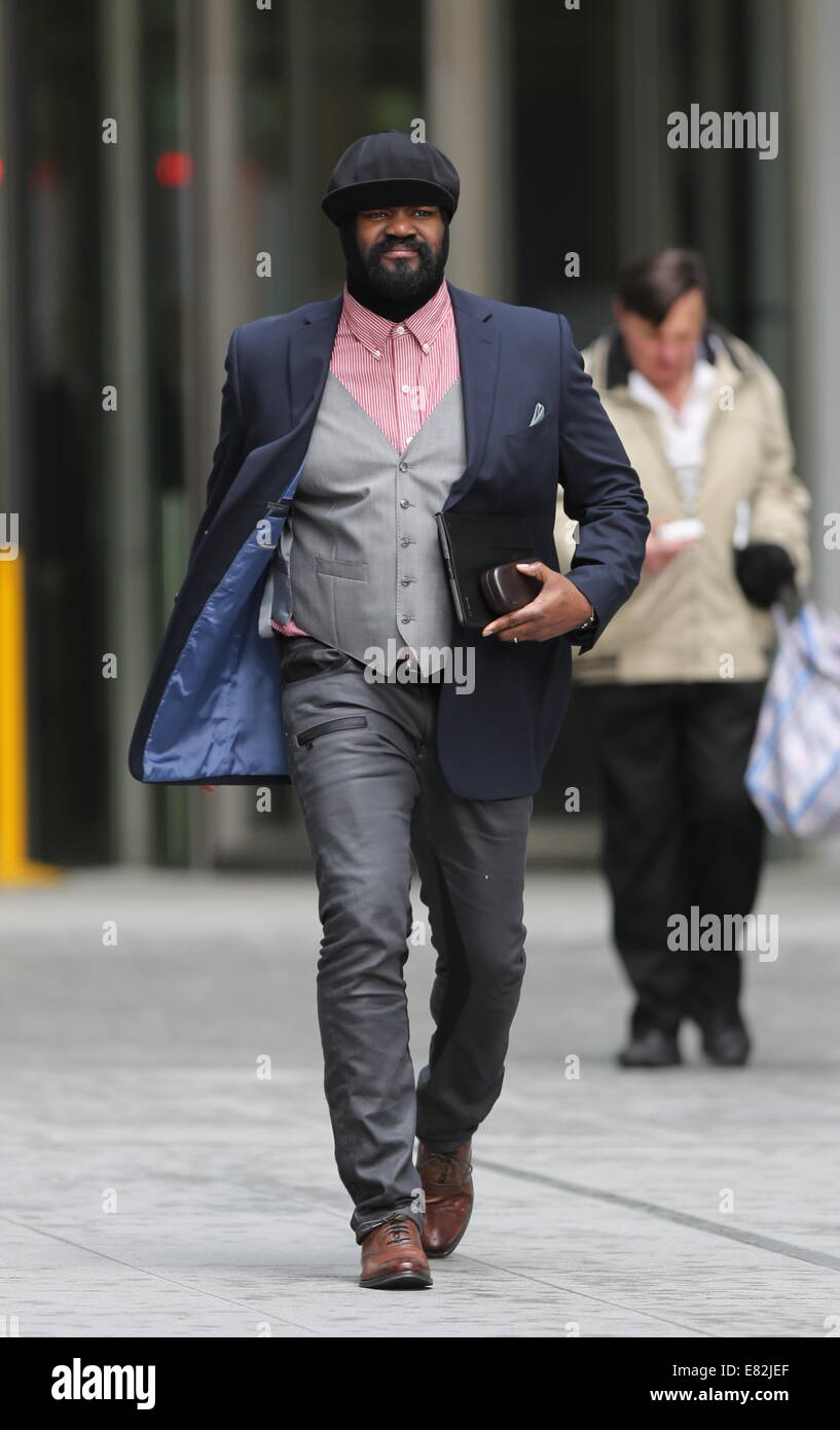 Singer Gregory Porter seen leaving BBC House after appearing on The Andrew  Marr Show Featuring: Gregory Porter Where: London, United Kingdom When: 23  Mar 2014 Stock Photo - Alamy