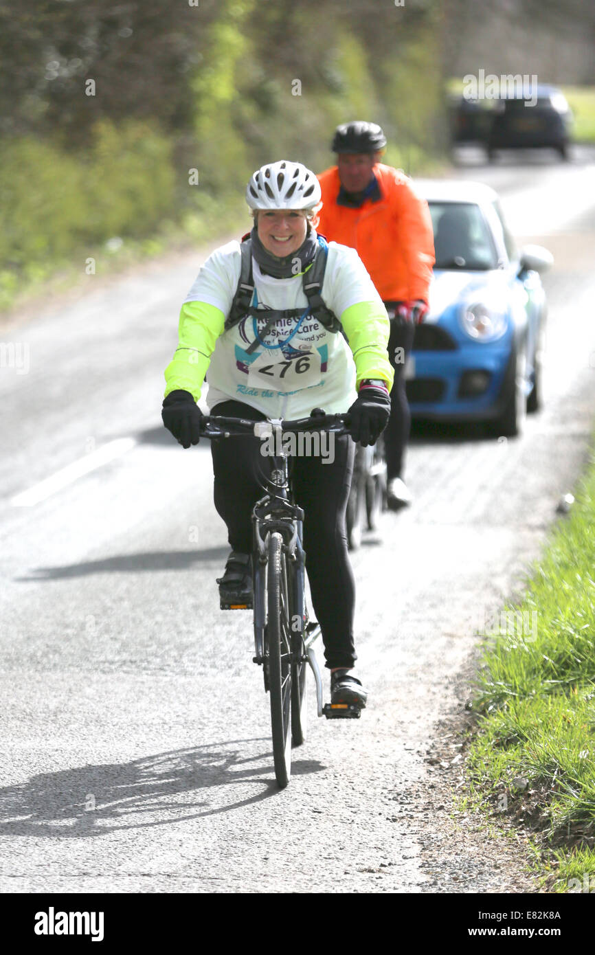 Fern Britton undertakes the Chilterns Cycle Challenge Featuring Fern