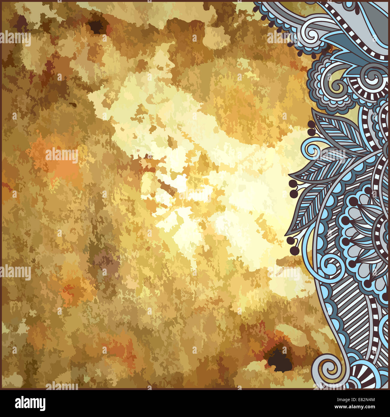 flower design on grunge background Stock Photo - Alamy