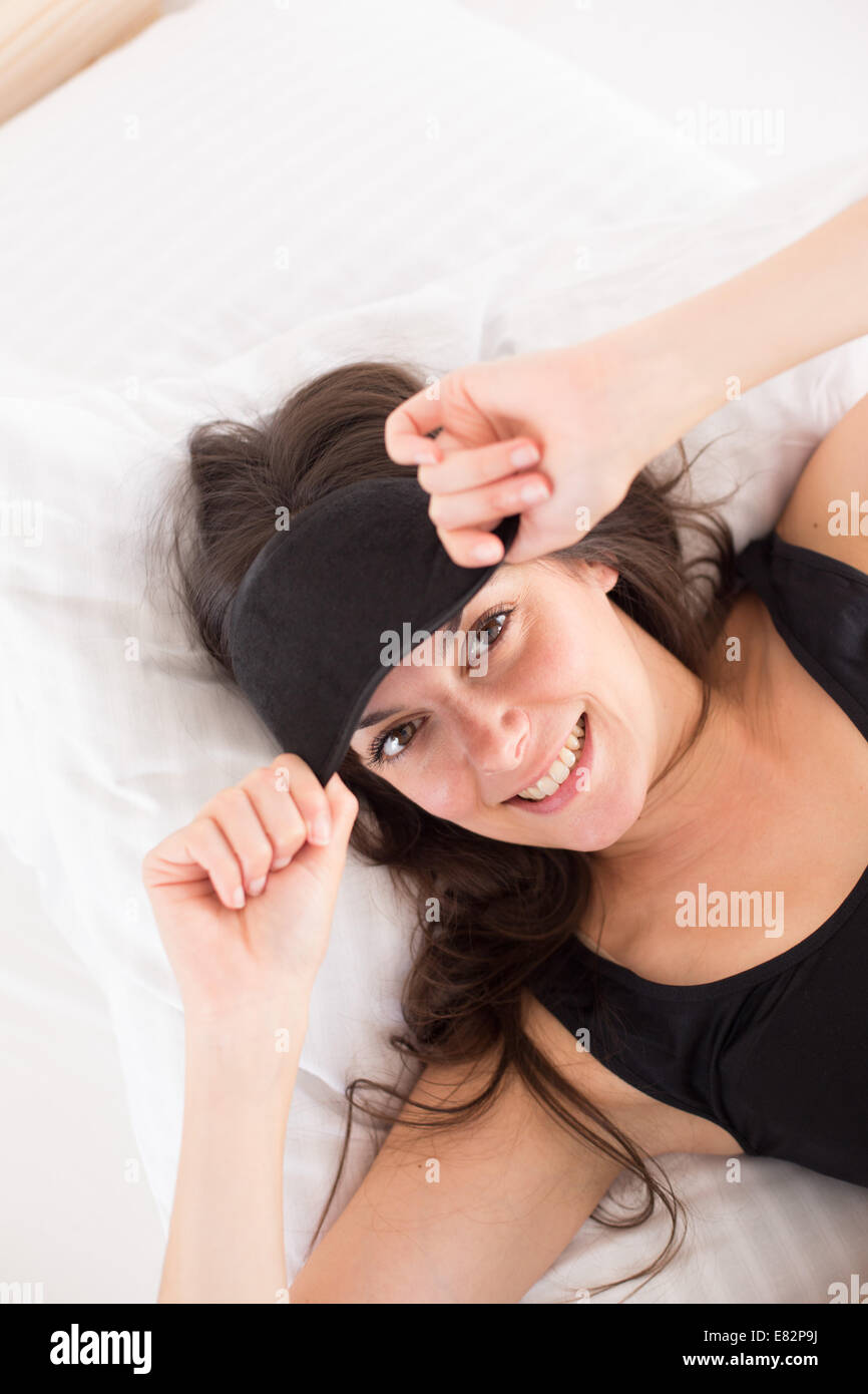 Wearing sleep mask hires stock photography and images Alamy