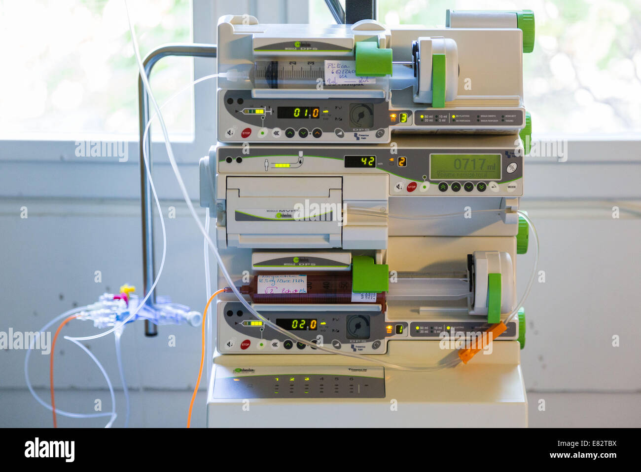 Bone marrow autotransplant, Pitie-Salpetriere hospital, France. Stock Photo