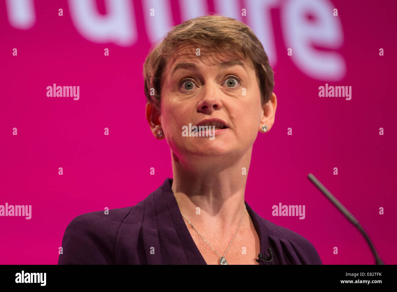 Yvette Cooper-Shadow Home secretary-MP for Normanton and Pontefract Stock Photo