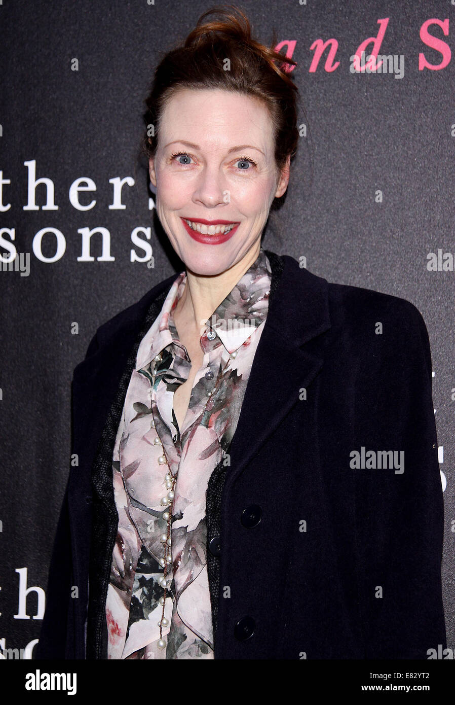 Opening Night for the Broadway play 'Mothers and Sons' at the Golden Theatre - Arrivals.  Featuring: Veanne Cox Where: New York, New York, United States When: 24 Mar 2014 Stock Photo