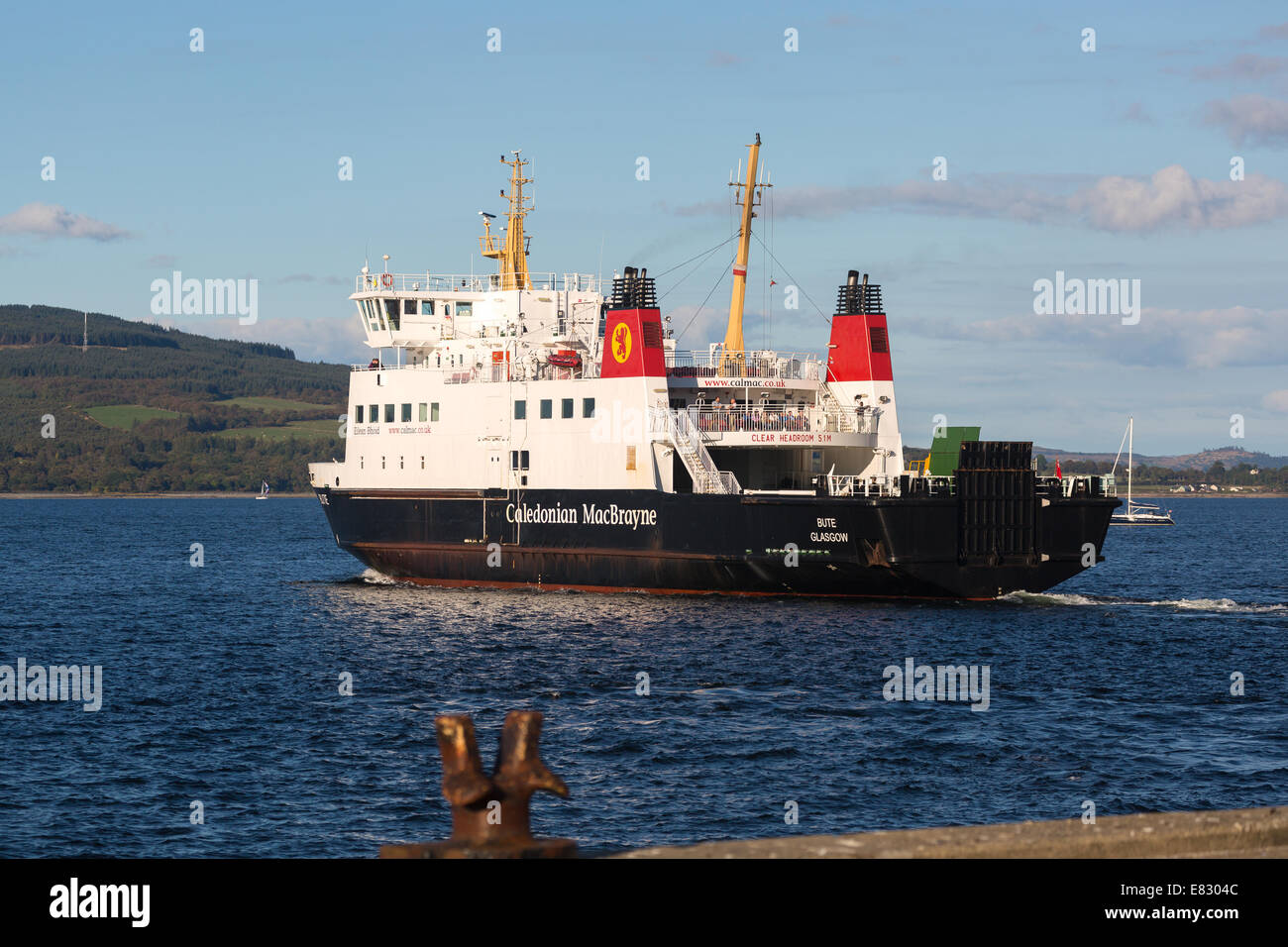 Caledonian MacBrayne ferry BUTE, sailing from Rothesay, River Clyde en