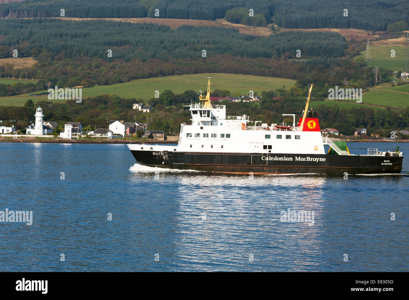 Caledonian MacBrayne ferry from Wemyss bay passing "Toward Lighthouse